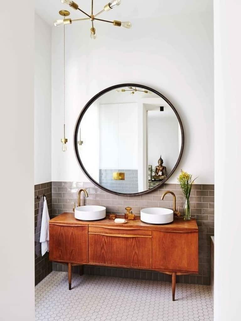 mid century furniture bathroom