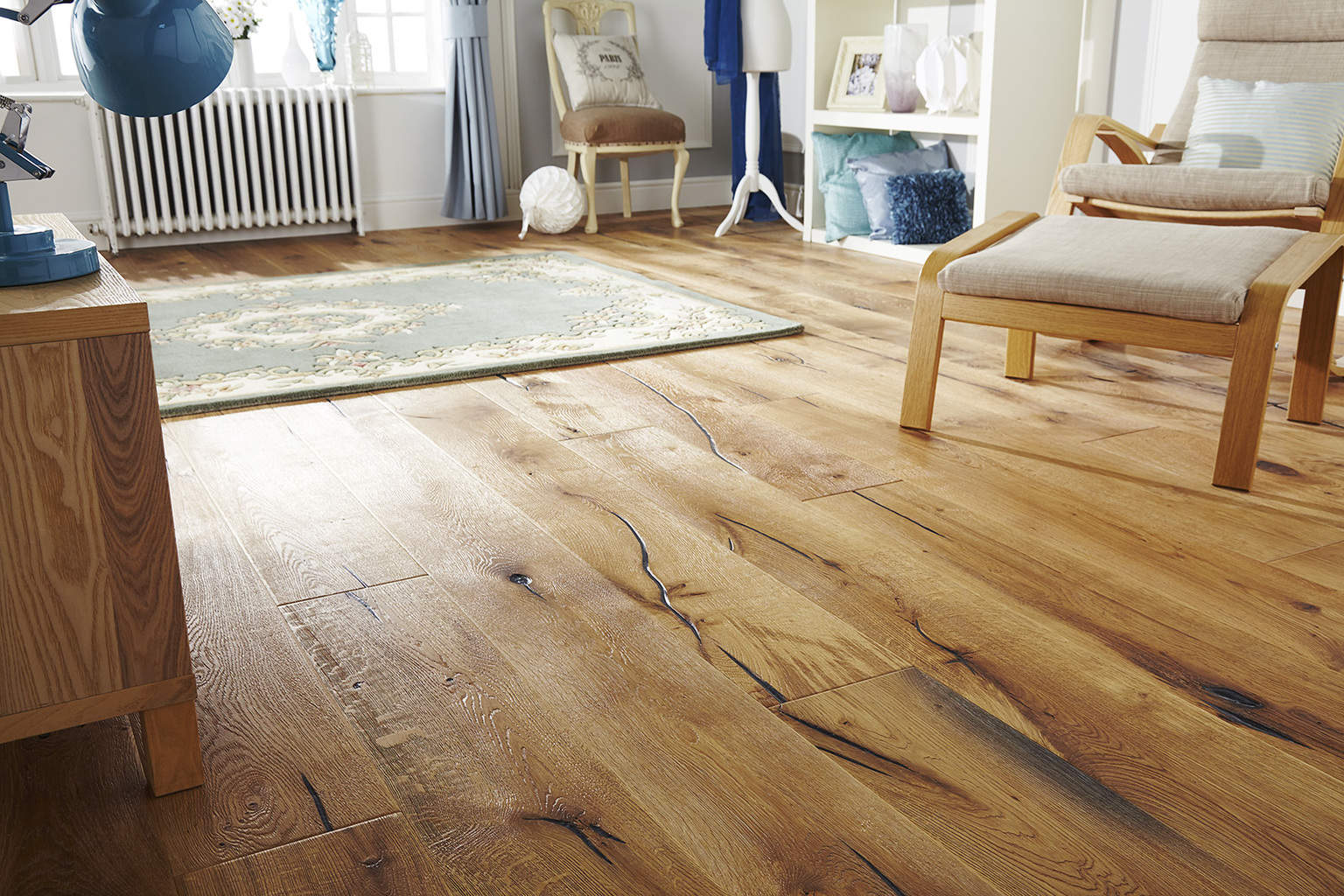 Oak Antique Distressed Natural wooden flooring