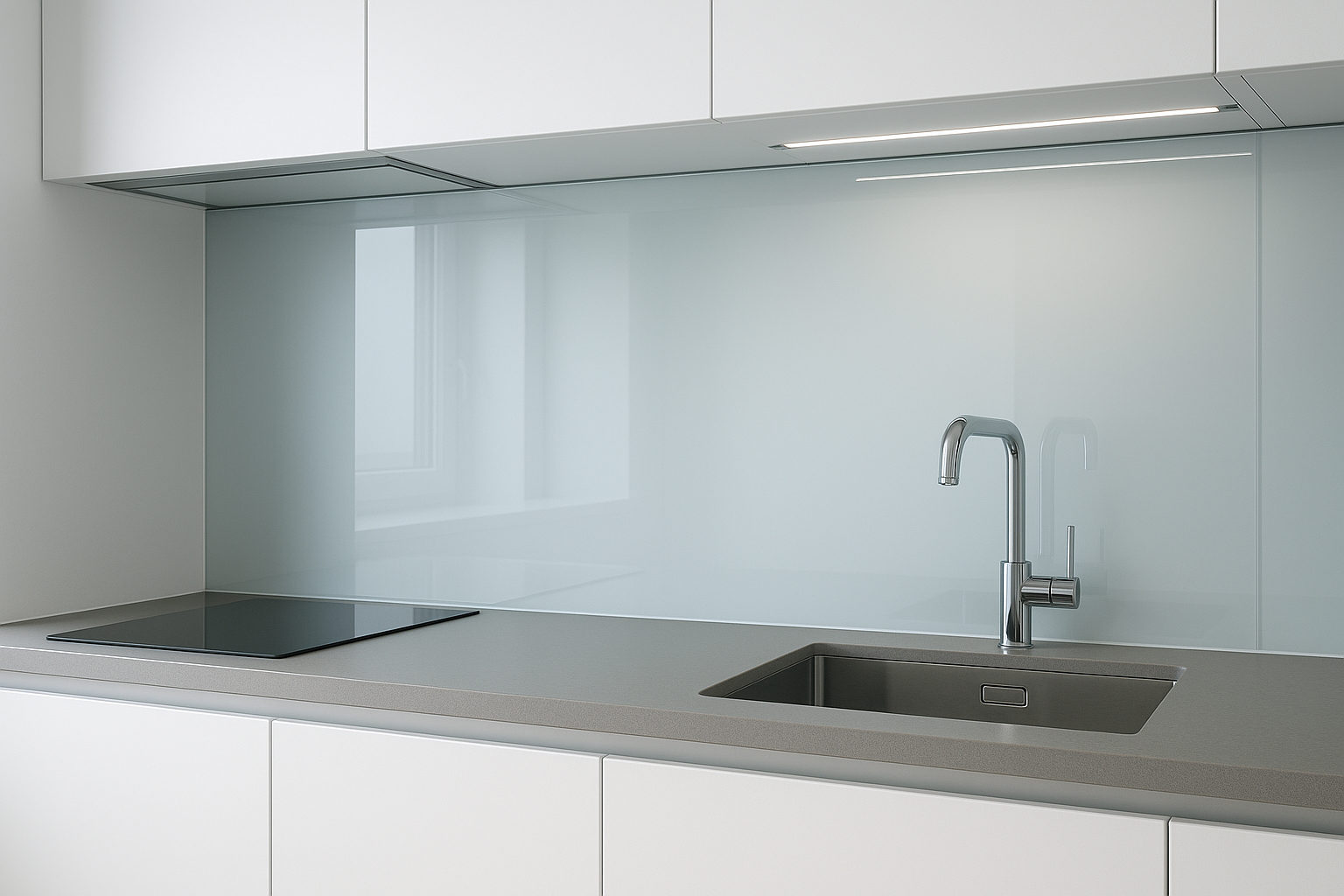 glass kitchen splashback