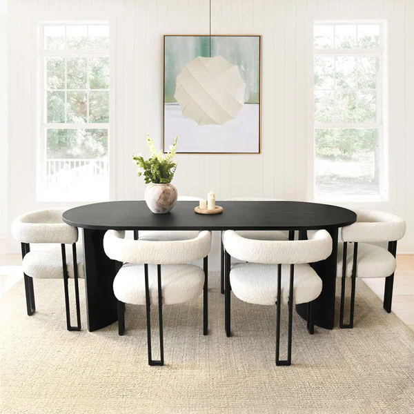 Dining table set of 6